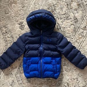 Under Armour Boys 3T Dark and Bright Blue Puffer Jacket